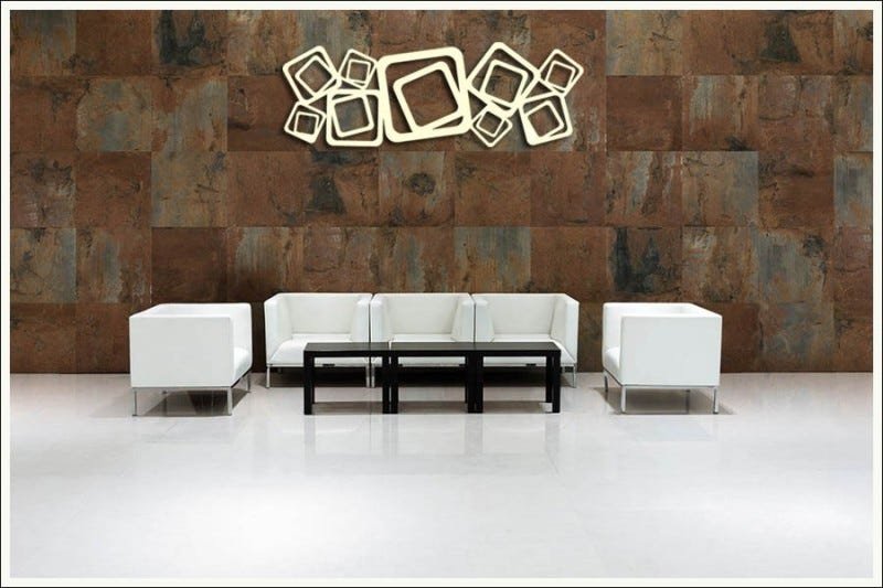 Escultura De Parede Abstrato Quadrados Vazado Branco 100 X 45 Cm - 2