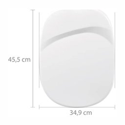 Tampa Assento Vaso Sanitário Paris/sabatini Branco Astra - 4