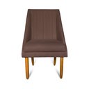 Ver imagem 2 de Kit 04 Cadeiras Para Sala De Jantar Ana Pés Palito Suede Marrom - D'Classe Decor