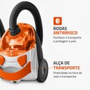 Ver imagem 5 de Aspirador de Pó Mondial Hepa Turbo Ap-15 1500w Branco/laranja 220v
