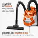 Ver imagem 4 de Aspirador de Pó Mondial Hepa Turbo Ap-15 1500w Branco/laranja 220v