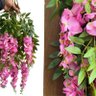 Pendente de Cerejeira Artificial 2 Unidades de Glícinia Decorativa para Sala e Varanda Floral Design - 5