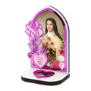 Ver imagem 1 de Capela Floral com Terço Santa Teresinha do Menino Jesus