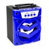 Caixa Som Bluetooth Portátil USB SD Fm Potente Azul 1065 - 3