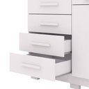 Ver imagem 5 de Cômoda Sapateira Batel 5 Gavetas 2 Porta de Bater com Prateleira Branco G98 - Gran Belo