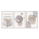 Ver imagem 2 de Kit 03 Quadros Decorativos - Arte Abstrata Linhas Minimalista Abg041 - Vidro 60x80cm