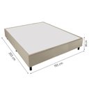 Ver imagem 3 de Cama Box Base Casal King 1,93m Suede Marsala