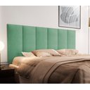 Ver imagem 1 de Cabeceira Estofada de Casal para Quarto 1.40 M - Verde Menta