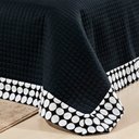 Ver imagem 2 de Kit Cobre Leito com Almofadas + Jg. de Cama Queen Dijon 100% Alg. 200 Fios 10 Pçs - Preto