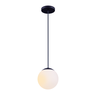 Luminária Pendente Globo Jabuticaba Vidro Bola Esfera Chelsea 1 Lâmpada E27 Bivolt:preto/110v/220v - 1