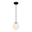 Ver imagem 1 de Luminária Pendente Globo Jabuticaba Vidro Bola Esfera Chelsea 1 Lâmpada E27 Bivolt:preto/110v/220v
