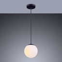 Ver imagem 2 de Luminária Pendente Globo Jabuticaba Vidro Bola Esfera Chelsea 1 Lâmpada E27 Bivolt:preto/110v/220v