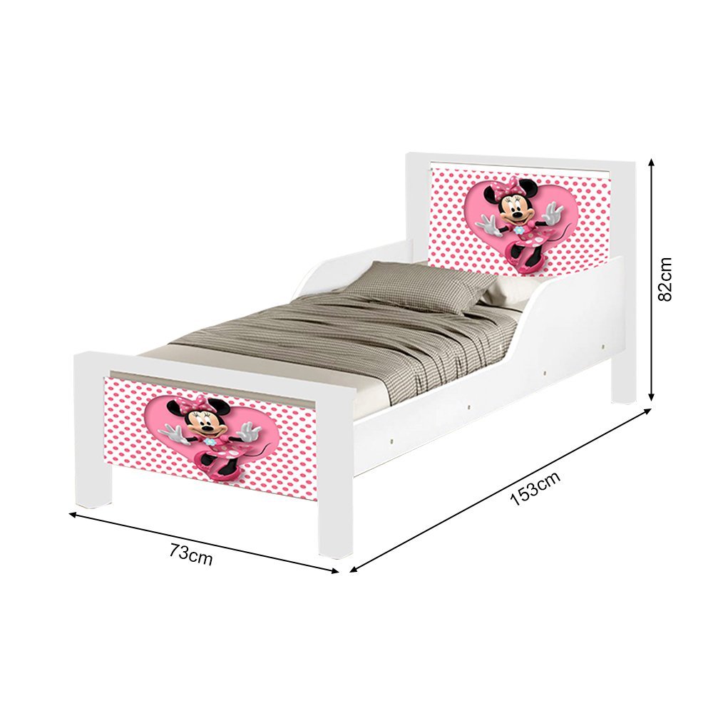 Mini Cama Infantil Adesivada Minie - 3