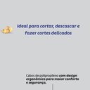 Ver imagem 5 de Faca para Legumes e Frutas Felice Aço Inox Cabo Polipropileno Cozinha Azul Tramontina