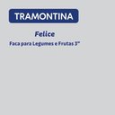Ver imagem 3 de Faca para Legumes e Frutas Felice Aço Inox Cabo Polipropileno Cozinha Azul Tramontina