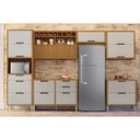 Ver imagem 1 de Cozinha Modulada Nesher Imperatriz 6 Peças (3aéreos+2balcões+1paneleiro) C6p85 Freijo-off White-