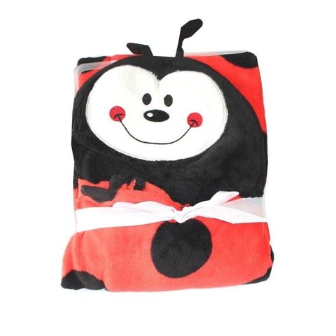 Manta Baby com Capuz de Bichinhos Animais Bebê Jolitex