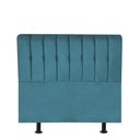 Ver imagem 1 de Cabeceira para Cama Box Solteiro 90 Cm Kiara:azul Turquesa