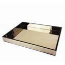 Ver imagem 1 de Bandeja Espelhada Bronze Mesa para Sala Cozinha 40x30