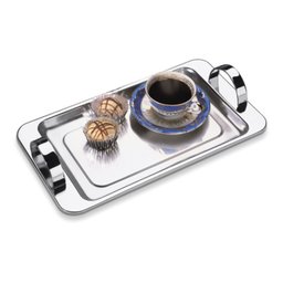 Bandeja Para Cafezinho 17 x 30 Cm Com Alça Inox - 1