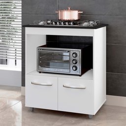Balcão para Cooktop Elisa 2 Portas Branco - Moblis - 2