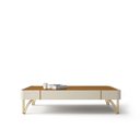 Ver imagem 4 de Mesa de Centro para Sala Pés de Aço Irena Off White/cinamomo H01 - D’Rossi