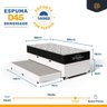 Cama Box Baú com Colchão de Espuma D45 Ortobom Airtech 150 + Auxiliar Unique Solteiro 88cm - 4