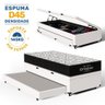 Cama Box Baú com Colchão de Espuma D45 Ortobom Airtech 150 + Auxiliar Unique Solteiro 88cm - 2