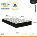 Ver imagem 5 de Cama Box Baú com Colchão de Espuma D45 Ortobom Airtech 150 + Auxiliar Unique Solteiro 88cm