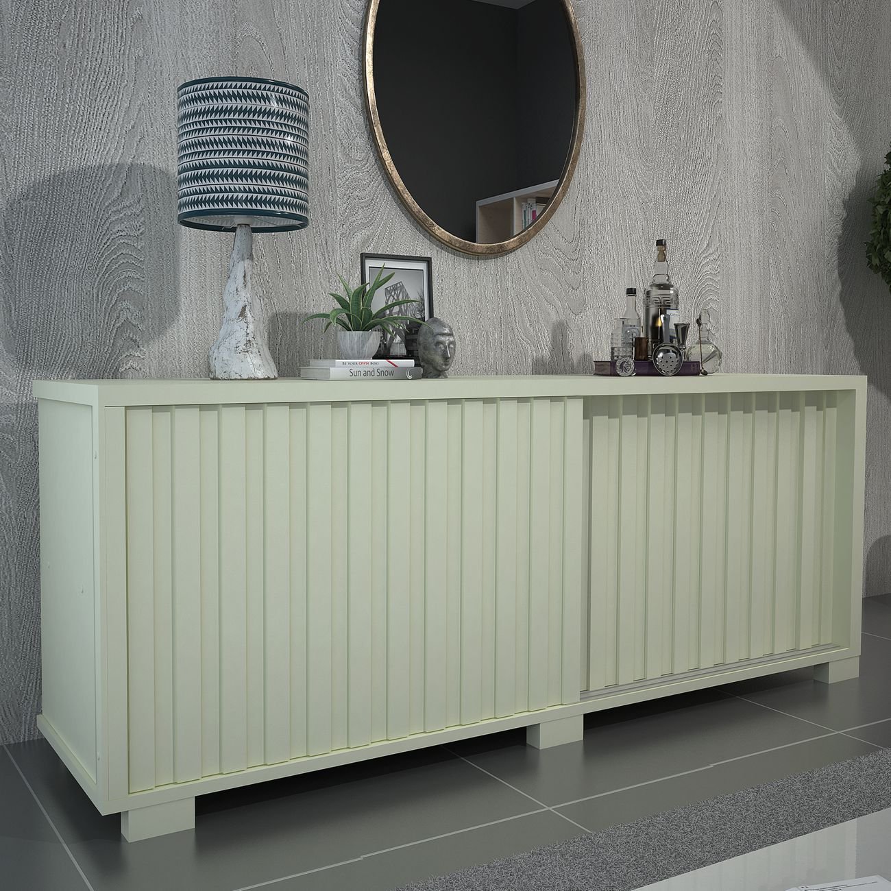 Buffet Bom Pastor Desire 100% Mdf - Off-white - 1