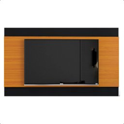 Painel Itália com Alto Brilho para Tv até 65 Polegadas:preto/cedro - 1