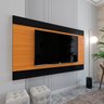 Painel Itália com Alto Brilho para Tv até 65 Polegadas:preto/cedro - 4