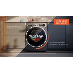 Lava e Seca Brastemp 10kg/6kg titanium com Smart Sensor e Triplo Vapor - BNC10AS 110V - 17