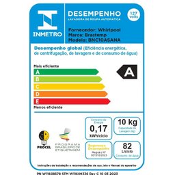 Lava e Seca Brastemp 10kg/6kg titanium com Smart Sensor e Triplo Vapor - BNC10AS 110V - 19
