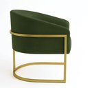 Ver imagem 6 de Poltrona Sala Decorativa Kit 2 Arielle Industrial Dourado Sintético Pu D03 - D’Rossi