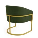 Ver imagem 7 de Poltrona Sala Decorativa Kit 2 Arielle Industrial Dourado Sintético Pu D03 - D’Rossi