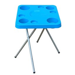 Mesa Petisqueira Desmontável/dobrável Azul Elegante Plus - 1