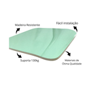 Ver imagem 7 de Encosto e Assento Escolar Formica Multilaminado Verde Claro