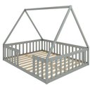 Ver imagem 1 de Cama Queen Montessoriane Valentina com Grade Cinza