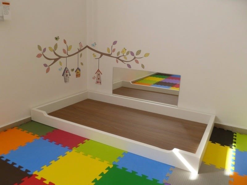 Espelho Acrílico Quarto do Bebê Neném Montessoriano 60x40cm - 3