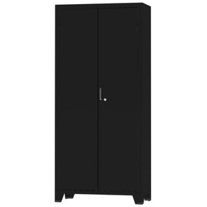 Armário de Aço 1,66 X 0,75 X 0,35 Preto - Ultra Móveis