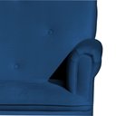 Ver imagem 3 de Poltrona Amamentação Laura Suede Azul Marinho - Vallisa Decor