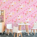 Ver imagem 1 de Papel de Parede Coelhinho Fundo Rosa