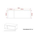 Ver imagem 3 de Balcão P/ Banheiro Suspenso Bn3644 e C/ Rodízios Bn3643 80cm e Armário C/ Espelho Bn3645 80cm