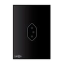 Ver imagem 1 de Tomada Simples 10 ampere Preto Acrílico Glass Preto