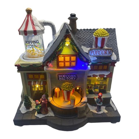Cenario Decorativo Natalino com Luz e Som - 22x22,50x15,50cm