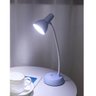 Luminária Abajur Led Pilha Cabo Regulável - Azul 32cm - 3