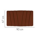 Ver imagem 2 de Painel Estofada Bélgica 90cm Solteiro para Cama Box Quarto Suede Terracota Telha - Gat Magazine