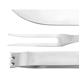 Conjunto de Utensílios para Churrasco Fork 3 Peças Nautika - 5