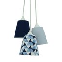 Ver imagem 3 de Lustre Pendente Quarto de Bebê Azul Marinho e Cinza